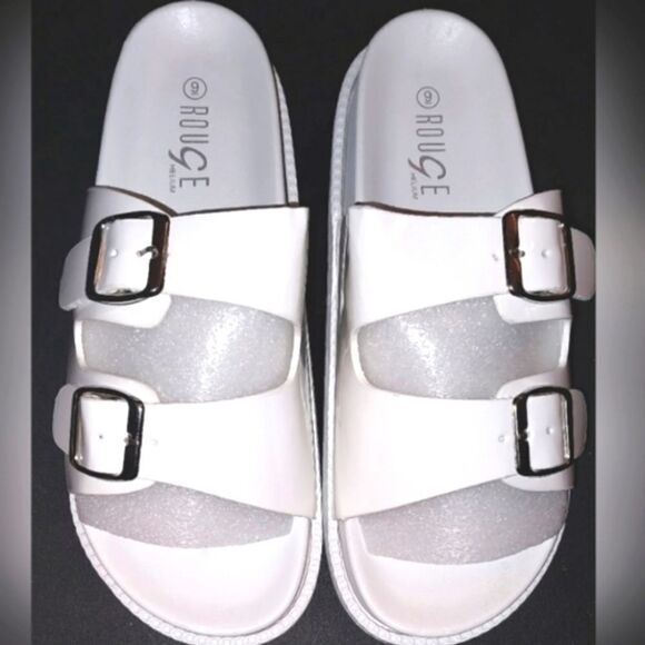 Double Buckle sandals sz 9 - Picture 3 of 5